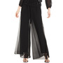 Wide-Leg Chiffon Pants