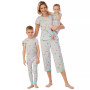 Women's Cropped 2-Pc. Mommy & Me Pajama Set