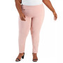Plus Size Tummy-Control Pull-On Skinny Pants, Created for Macy's