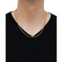 Rounded Box Link 20" Chain Necklace in 10k Gold