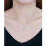 Cubic Zirconia Evil Eye Pendant Necklace, 16" + 2" extender, Created for Macy's