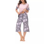 Combo Tee with the Capri Set