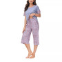 Combo Tee with the Capri Set