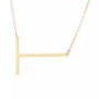 Initial 18" Pendant Necklace in 10k Gold