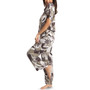 Women's Printed Dropped-Shoulder & Pajama Pants Set