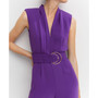 Women's Belt Long Jumpsuit