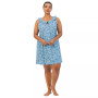 Plus Size Printed Ruffled Nightgown
