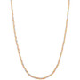 Braided Link 18" Chain Necklace in 10k Tricolor Gold