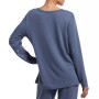 Plus Size Solid Long Sleeve Lounge T-Shirt