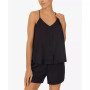 Women's Satin Cami Boxer Shorts Pajamas Set