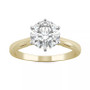 Moissanite Solitaire Engagement Ring 1-1/2 ct. t.w. Diamond Equivalent in 14k White Gold or 14k Yellow Gold