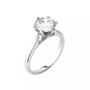 Moissanite Solitaire Engagement Ring 1-1/2 ct. t.w. Diamond Equivalent in 14k White Gold or 14k Yellow Gold