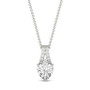 Moissanite Heart Solitaire Pendant 1-1/3 ct. t.w. Diamond Equivalent in 14k White Gold
