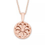 Diamond Accent Initial Pendant in 14k Rose Gold