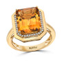 EFFY® Citrine (5-3/4 ct. t.w.) & Diamond (1/6 ct. t.w.) Statement Ring in 14k Gold