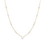 Cultured Freshwater Pearl (4mm) & Diamond Accent Station 17" Collar Necklace in 14k Gold