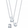 Little Letter by Initial Pendant Necklace in Sterling Silver