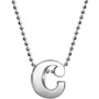Little Letter by Initial Pendant Necklace in Sterling Silver
