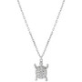 Cubic Zirconia Turtle Pendant Necklace in Sterling Silver, 16" + 2" extender, Created for Macy's