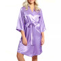 Women's Marina Lux 3/4 Sleeve Satin Lingerie Robe