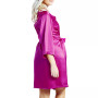 Women's Marina Lux 3/4 Sleeve Satin Lingerie Robe