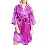 Women's Marina Lux 3/4 Sleeve Satin Lingerie Robe