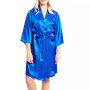 Women's Marina Lux 3/4 Sleeve Satin Lingerie Robe