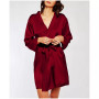 Women's Marina Lux 3/4 Sleeve Satin Lingerie Robe