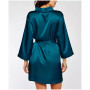 Women's Marina Lux 3/4 Sleeve Satin Lingerie Robe