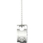 Diamond Halo 18" Pendant Necklace (1/4 ct. t.w.) in 10k White Gold