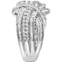 Diamond Crossover Statement Ring (1 ct. t.w.) in 10k White Gold