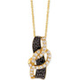 Exotics® Diamond Loop 18" Pendant Necklace (1 ct. t.w.) in 14k Gold