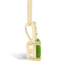 Peridot (1 Ct. T.W.) and Diamond Accent Pendant Necklace in 14K Yellow Gold