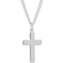 Simple Cross Pendant Necklace in Sterling Silver