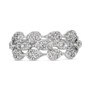 Vanilla Diamond Pear Mini Cluster Triple Row Ring (5/8 ct. t.w.) in Platinum