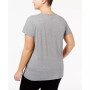 Womens Plus size Sleepwell Solid S/S V-Neck T-Shirt with Temperature Regulating Technology