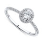 Diamond Oval 3-Pc. Bridal Set (1/2 ct. t.w.) in 14k White Gold