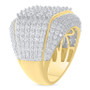 Men's Diamond Multirow Cluster Ring (6 ct. t.w.) in 10k Gold