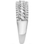 Diamond Three Row Baguette Ring (1/2 ct. t.w.) in 14k White Gold