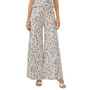 Women's Printed Wide-Waistband Flare-Leg Pants