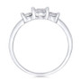 Diamond 3-Stone Promise Ring in 10k White Gold (1/4 ct. t.w.)
