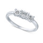 Diamond 3-Stone Promise Ring in 10k White Gold (1/4 ct. t.w.)