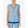 Women's Short Sleeve 2 Piece Pajama Set