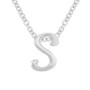 Lower Case Initial Pendant in Sterling Silver