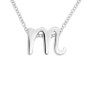 Lower Case Initial Pendant in Sterling Silver