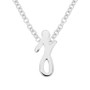 Lower Case Initial Pendant in Sterling Silver