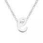 Lower Case Initial Pendant in Sterling Silver