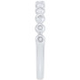 Diamond Accent Three Row Ring in 10k White Gold