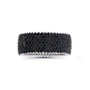 Black Spinel Pave Eternity Ring