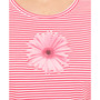 Women's Anniversary Stripe Printed Pajama Top